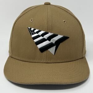 Paper Planes x New Era Hat Baseball Cap Jay-Z Roc Nation Tan Beige Fitted 7 1/2